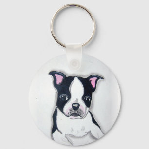 Boston Terriernyckelring Nyckelring