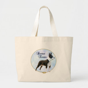 Boston Terrierporträtt Jumbo Tygkasse