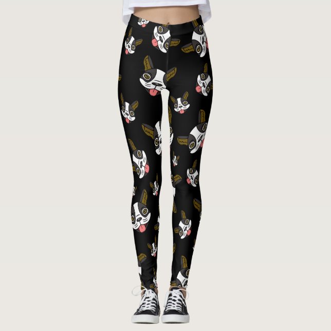 Boston Terriers #15 Leggings (Framsida)