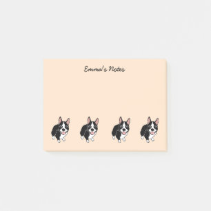 Boston Terriers Anpassningsbar Post-it® Notes 4" x Post-it Block