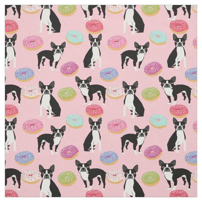 Boston Terriers Donuts - Cute Hund Tyg (Provkarta)