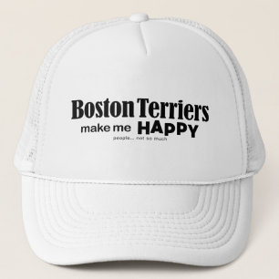 Boston Terriers gör mig Lycklig Keps