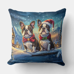 Boston Terriers Helgdag Design by Rik AMeN Gill Kudde