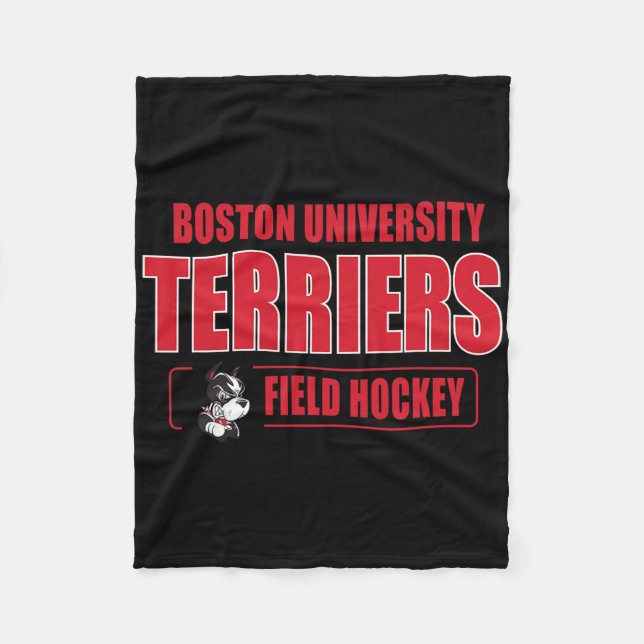 Boston Terriers Icon Script Fälthockey - Neutral Fleecefilt (Framsidan)