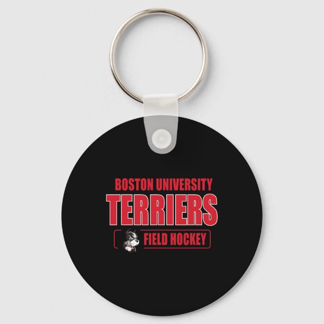 Boston Terriers Icon Skript Fälthockey - Neutral Nyckelring (Framsida)