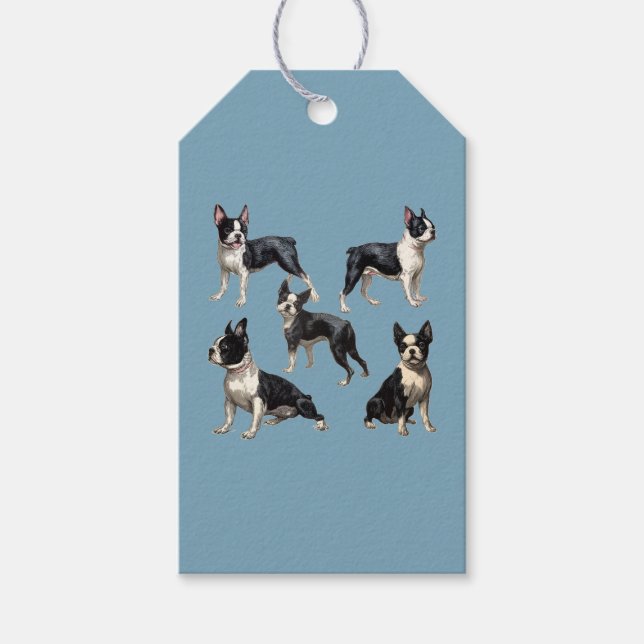 Boston Terriers Presentetikett (Framsidan)