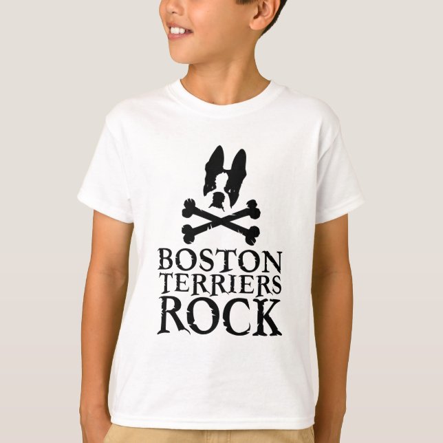 Boston Terriers Sten Tee Shirt (Framsida)