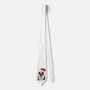 Boston TerrierSanta Tie Slips