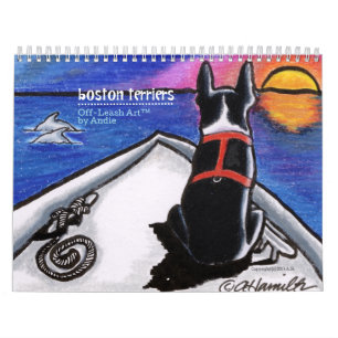Boston TerriersAv-Koppel Art™ Vol 1 Kalender