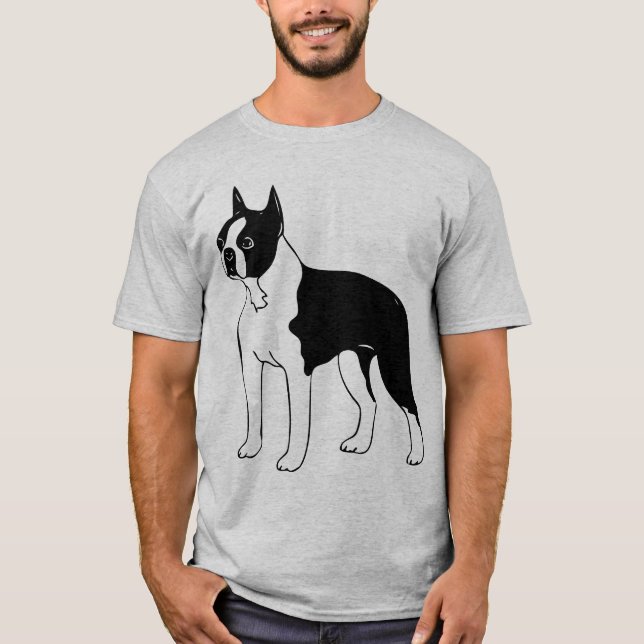 Boston Terrierskjorta Tee (Framsida)