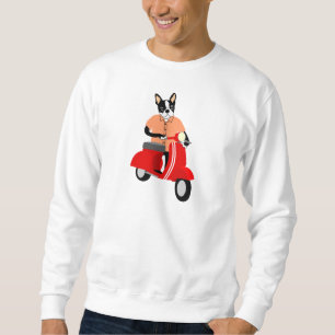 Boston Terriersparkcykel Långärmad Tröja
