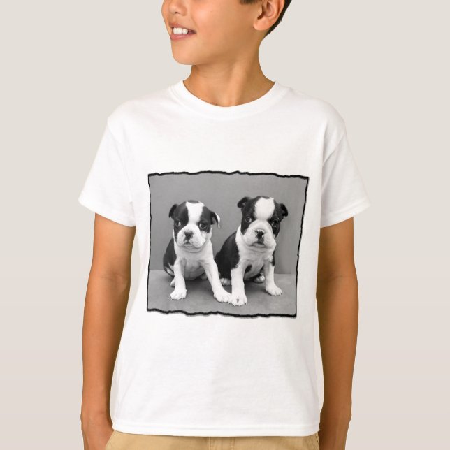 Boston TerrierT-tröja T-shirt (Framsida)