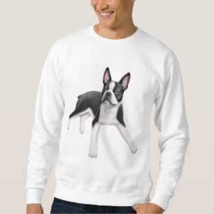 Boston Terriertröja Lång Ärmad Tröja