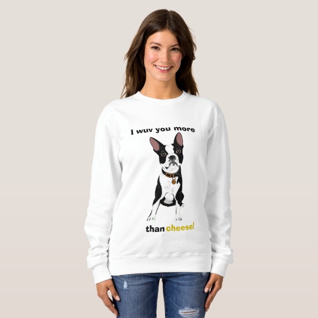 Boston Terriertröja Tee Shirt (Hel framsida)