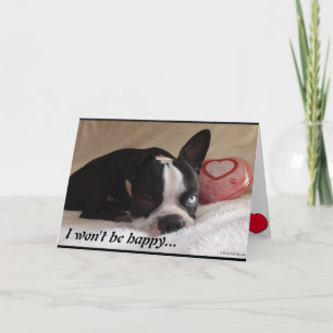 Boston Terriervalentin kort för dag