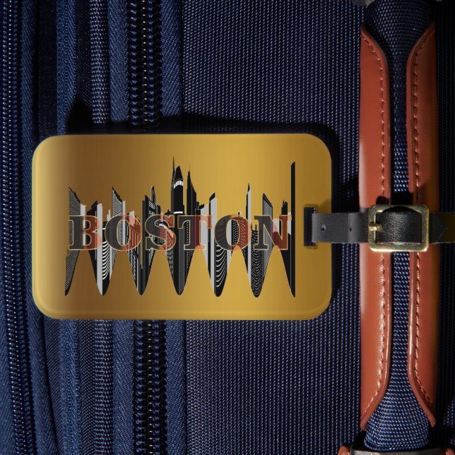 Boston, Text Art, Bagagebricka (Framsida Insitu 4)