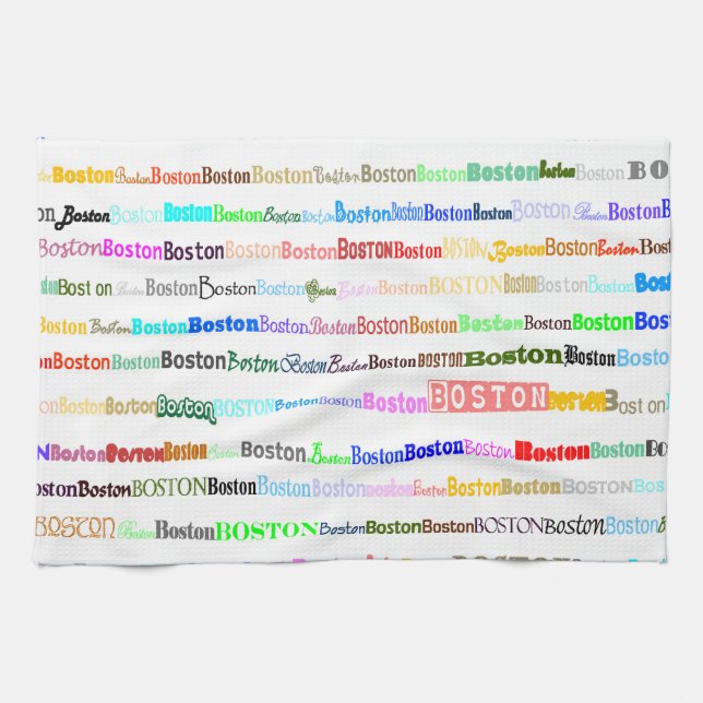 Boston Text Design II Köksduk Kökshandduk (Horisontell)