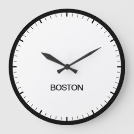 Boston Time Zon Newsroom Stil Clock Stor Klocka