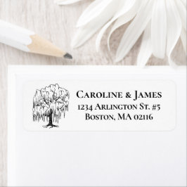 Boston Toile (årsjubileums utg.) Svart/Vit Returadress Etikett
