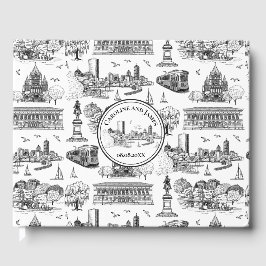Boston Toile (årsjubileums utgåva) Svart/Vit Gästböcker