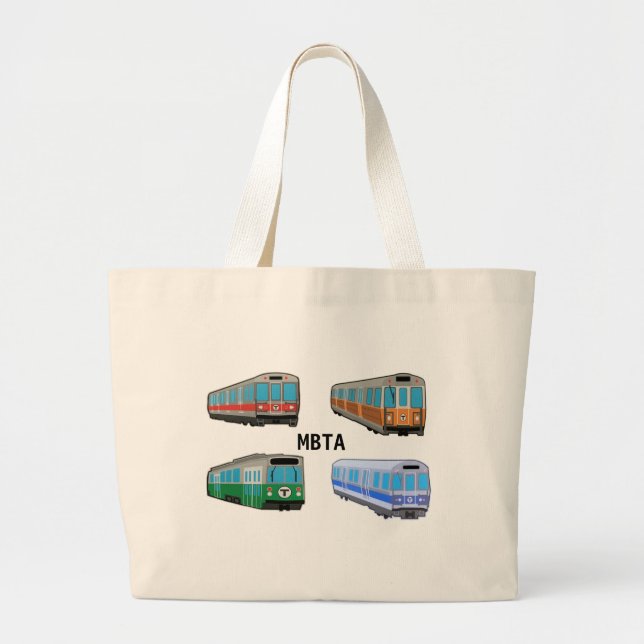 Boston Tote Bag Jumbo Tygkasse (Framsidan)