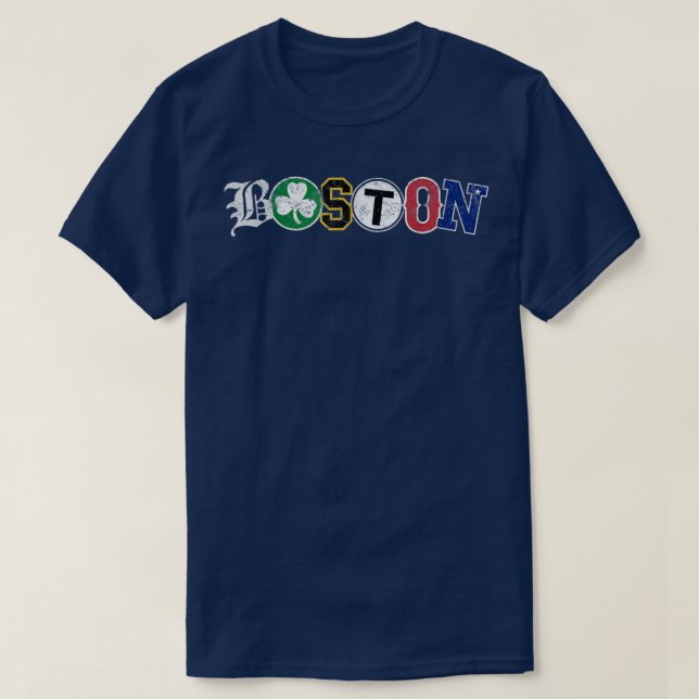 Boston townsport tshirt new england area fläkt t t shirt (Design framsida)