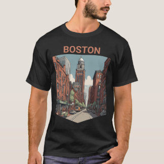 Boston Traveler A underbar Gift Idea T Shirt
