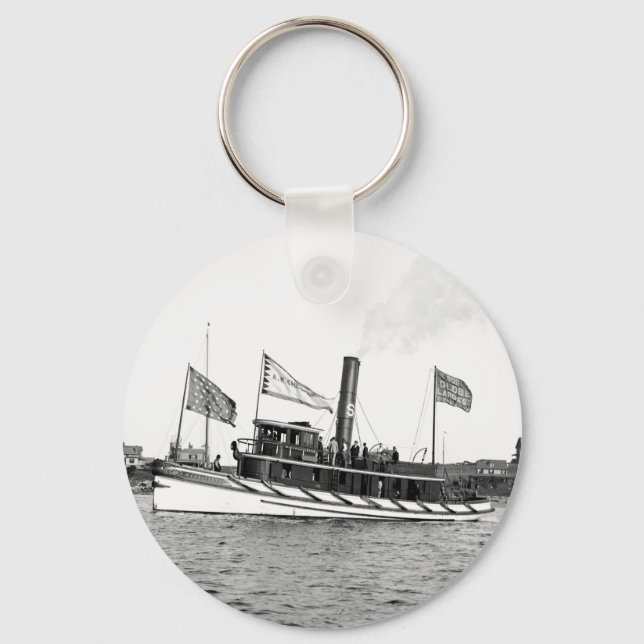 Boston Tugboat: 1800-talet Nyckelring (Framsida)