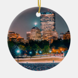 Boston vanligt julgransprydnad keramik