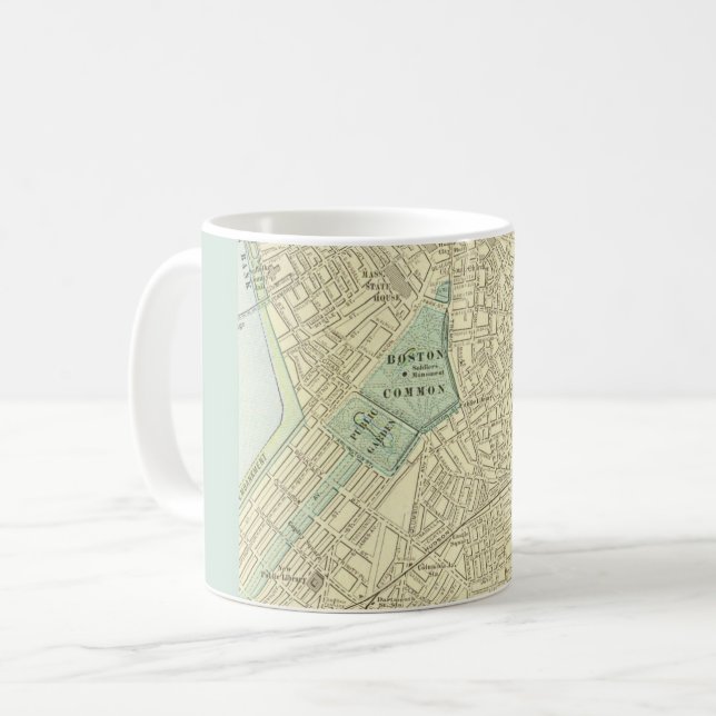 Boston Vintage Gatukarta Kaffemugg (Framsida vänster)