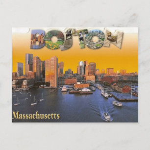 Boston Vintage retro vykort