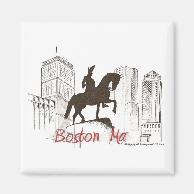 Boston Washington Profile Magnet (Framsidan)