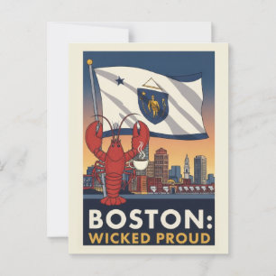 Boston Wicked Proud Vykort