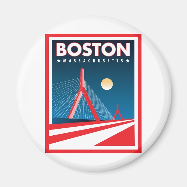 Boston Zakim Bridge Magnet (Framsidan)