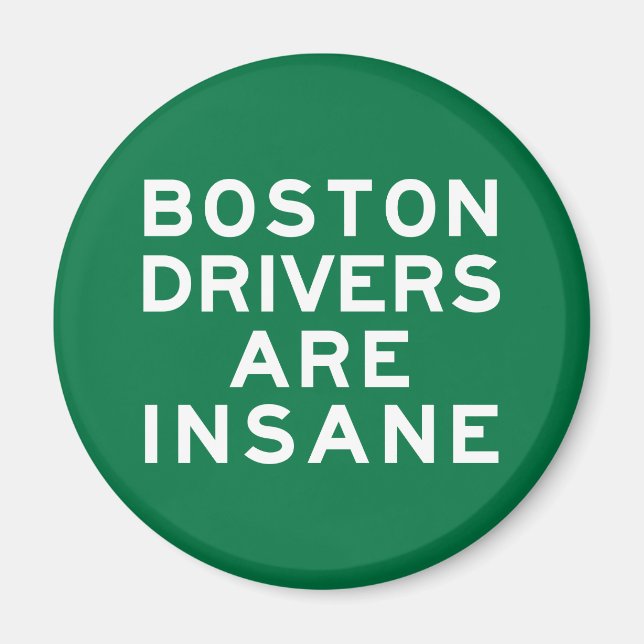 Bostonförare är galna magnet (Framsidan)