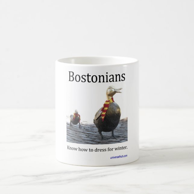 Bostonians vet hur man klär för vintermugg kaffemugg (Center)