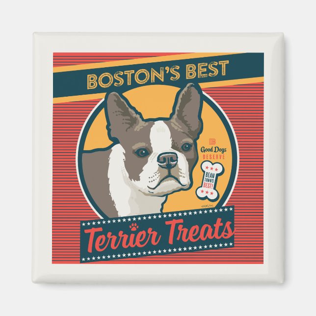 Boston's Best Terrier Treats Magnet (Framsidan)