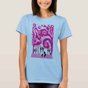 Bostons i rosorna t-shirt