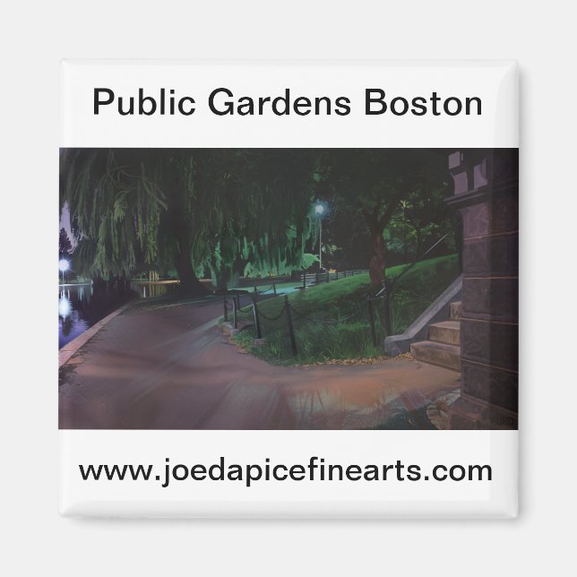 Boston's Public Garden Magnet (Framsidan)