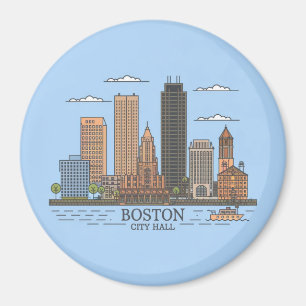 Bostons stadsbild, Bostons siluett ma Magnet
