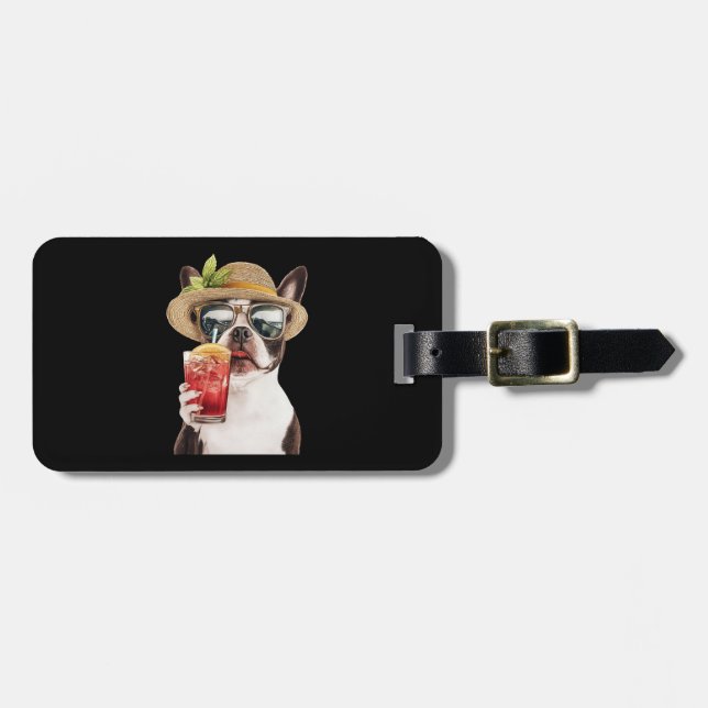 Bostonterrier Bagagebricka (Horisontell Framsida)