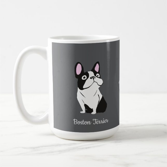 Bostonterrier Kaffemugg (Vänster)