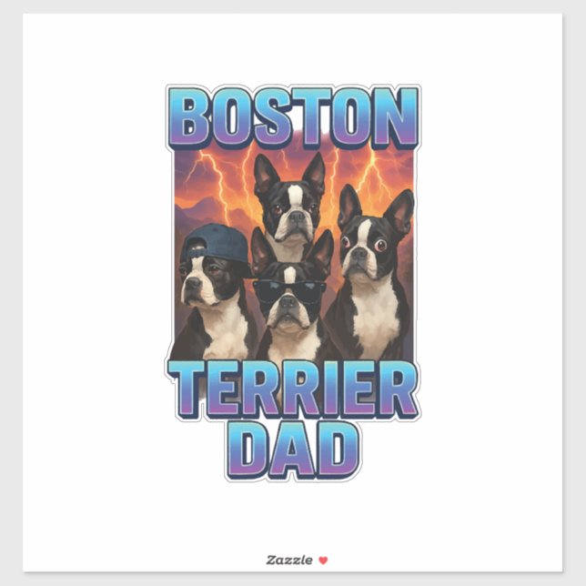Bostonterrier Klistermärken (Ark)