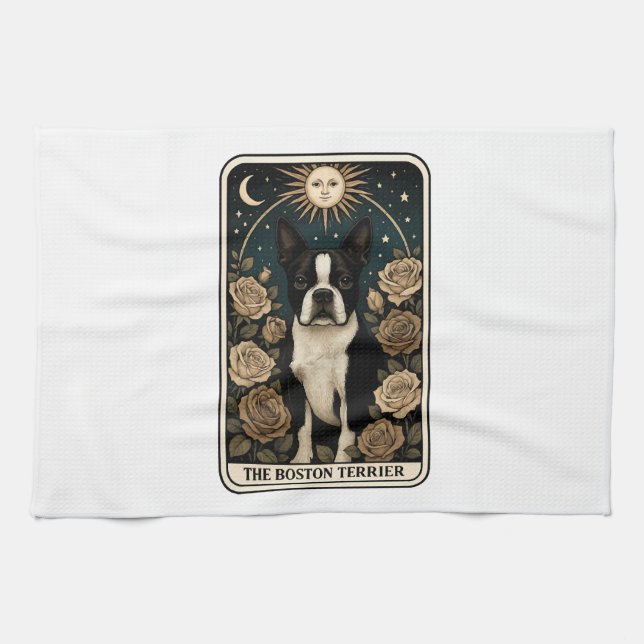 Bostonterrier Kökshandduk (Horisontell)