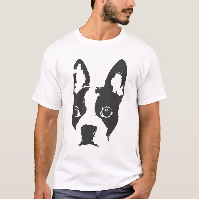 Bostonterrier T Shirt (Framsida)