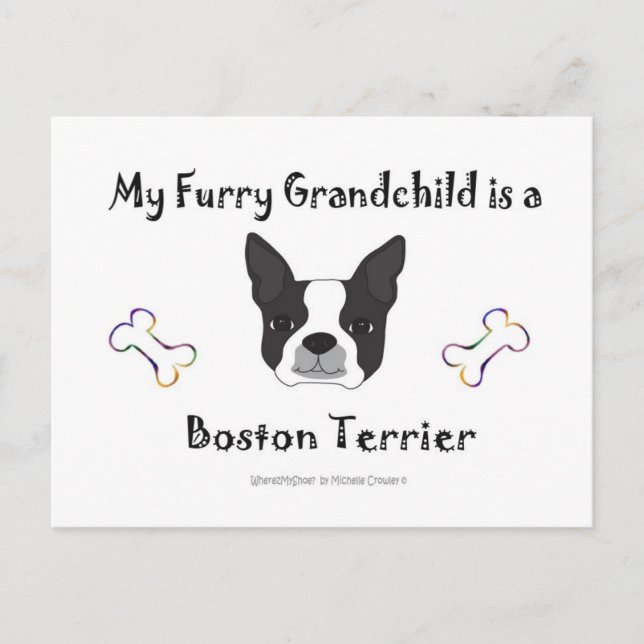 BostonTerrier Vykort (Framsida)