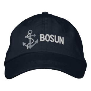BOSUN Yacht Broderad Kapténsmössa Keps