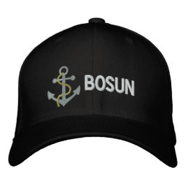 BOSUN Yacht Embroized Cap Broderad Keps