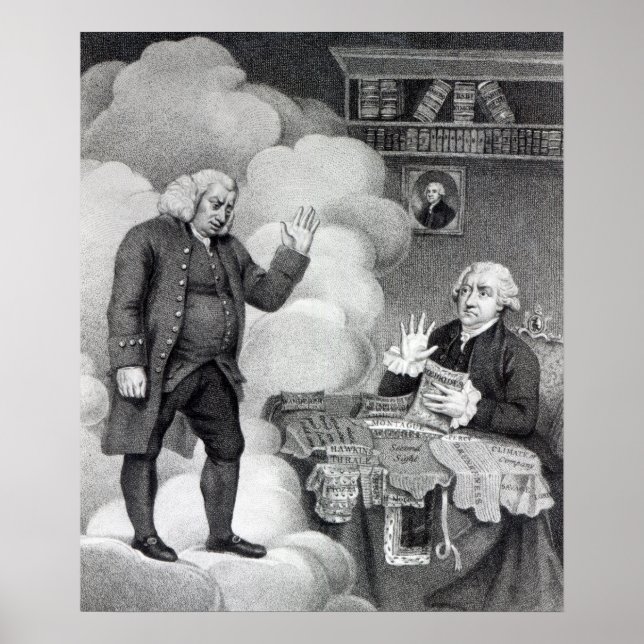 Boswell och Ghost of Samuel Johnson Poster (Framsidan)