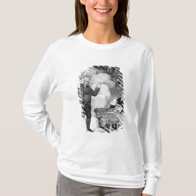 Boswell och spöken av Samuel Johnson T-shirt (Framsida)